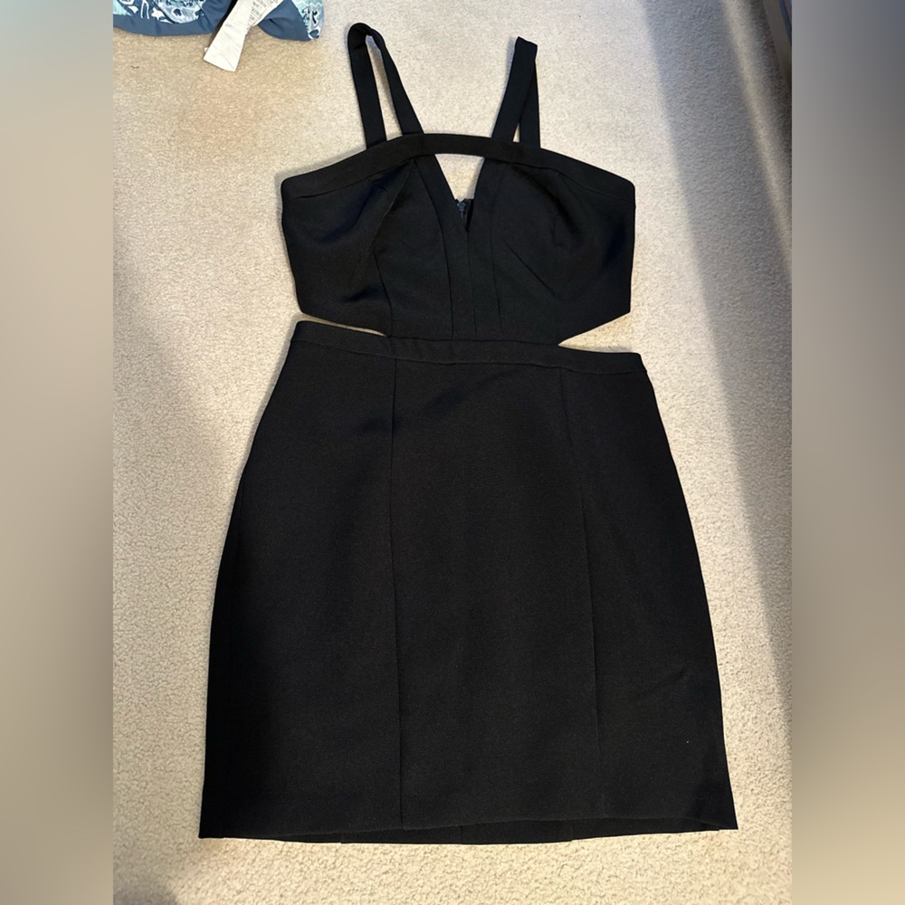 Express Black Cut Out Dress